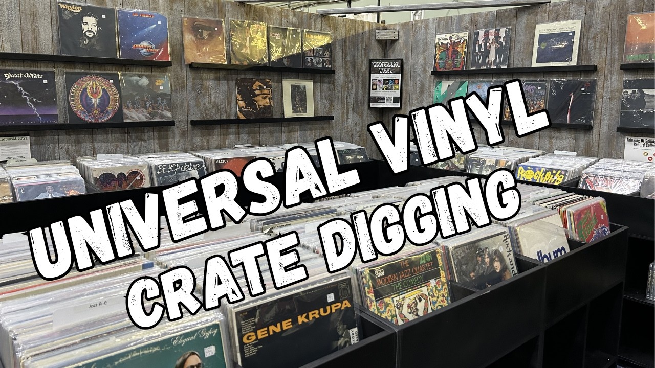 Universal Vinyl Record Store Crate Digging