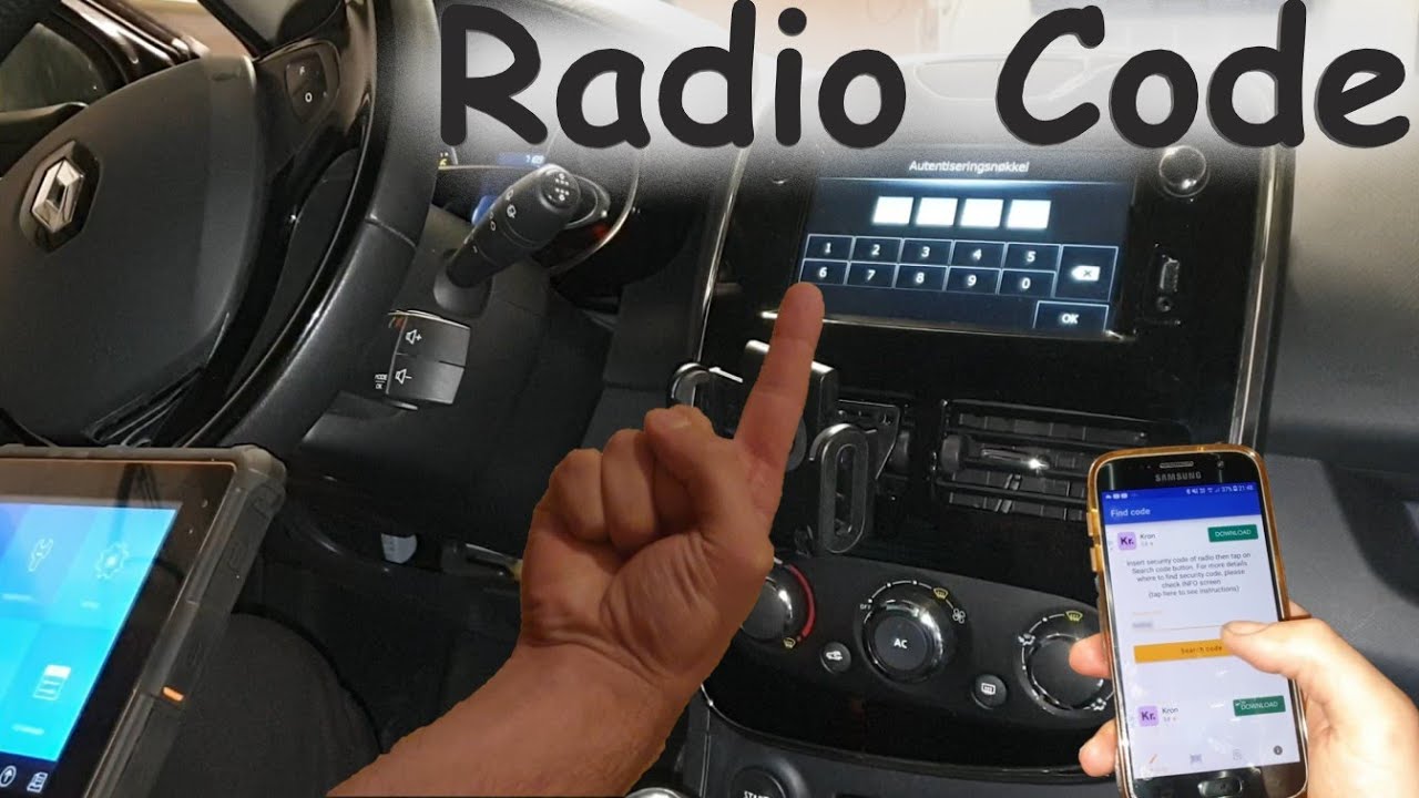 Радиоприемник Renault Clio 4 — как найти код активации