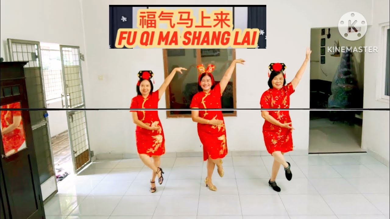 福气马上来  FU QI MA SHANG LAI // Line Dance // Choreo Heru Tian (INA)