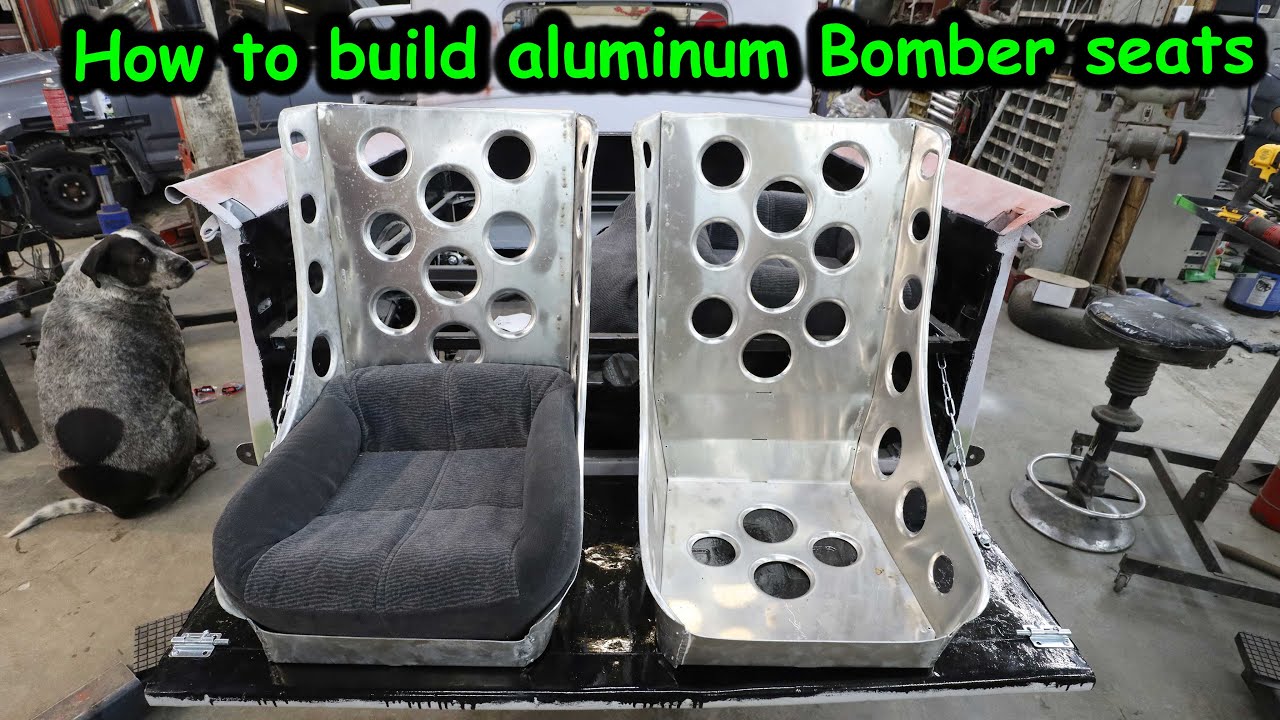 Building aluminum bomber seats for the 1937 Ford hot rod Part 36
