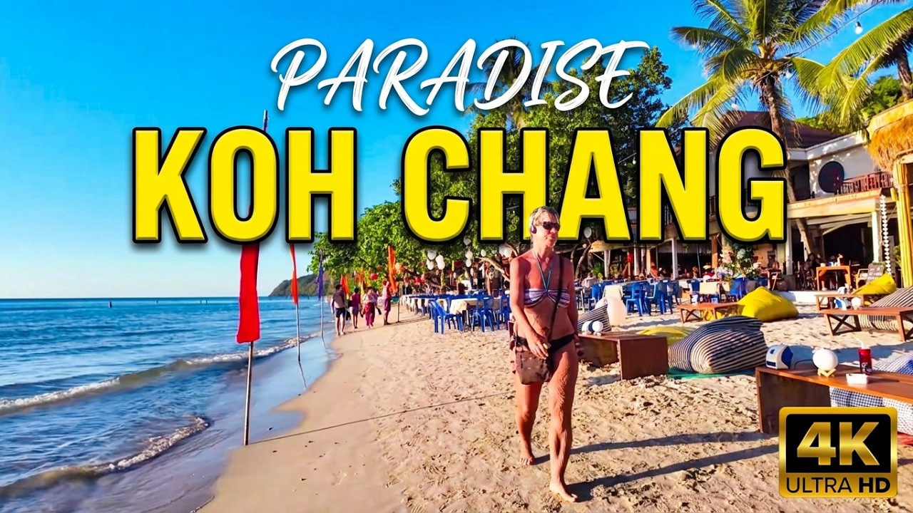 🔥 Hidden Tropical Paradise  🔥 KOH CHANG - WHITE SANDS | 4K HDR WALK
