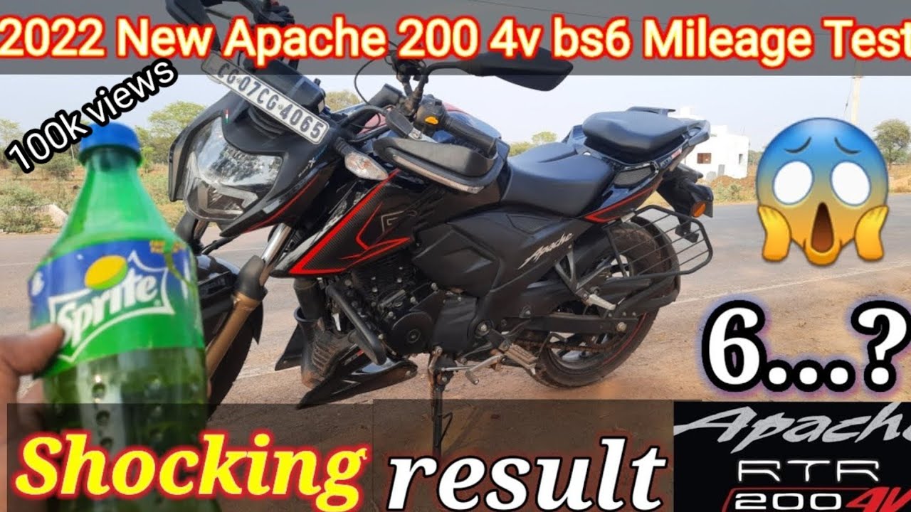 2022 New Apache RTR200 4V bs6 Mileage Test Shocking Results || Best 200cc mileage Bike || Rajesh raj