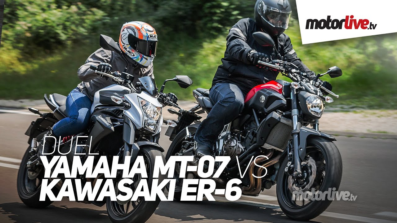 DUEL | YAMAHA MT-07 vs KAWASAKI ER6 - Choix difficile !