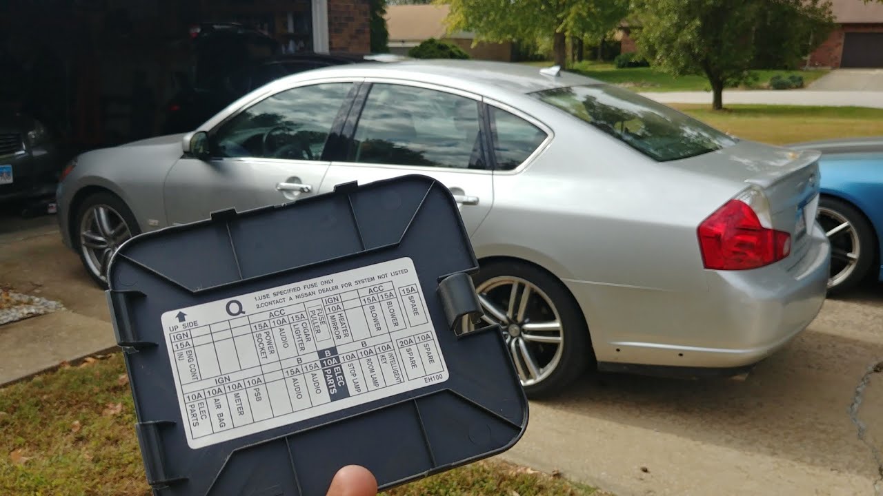 Расположение предохранителей и реле в Infiniti M35 M45. 2006-2010