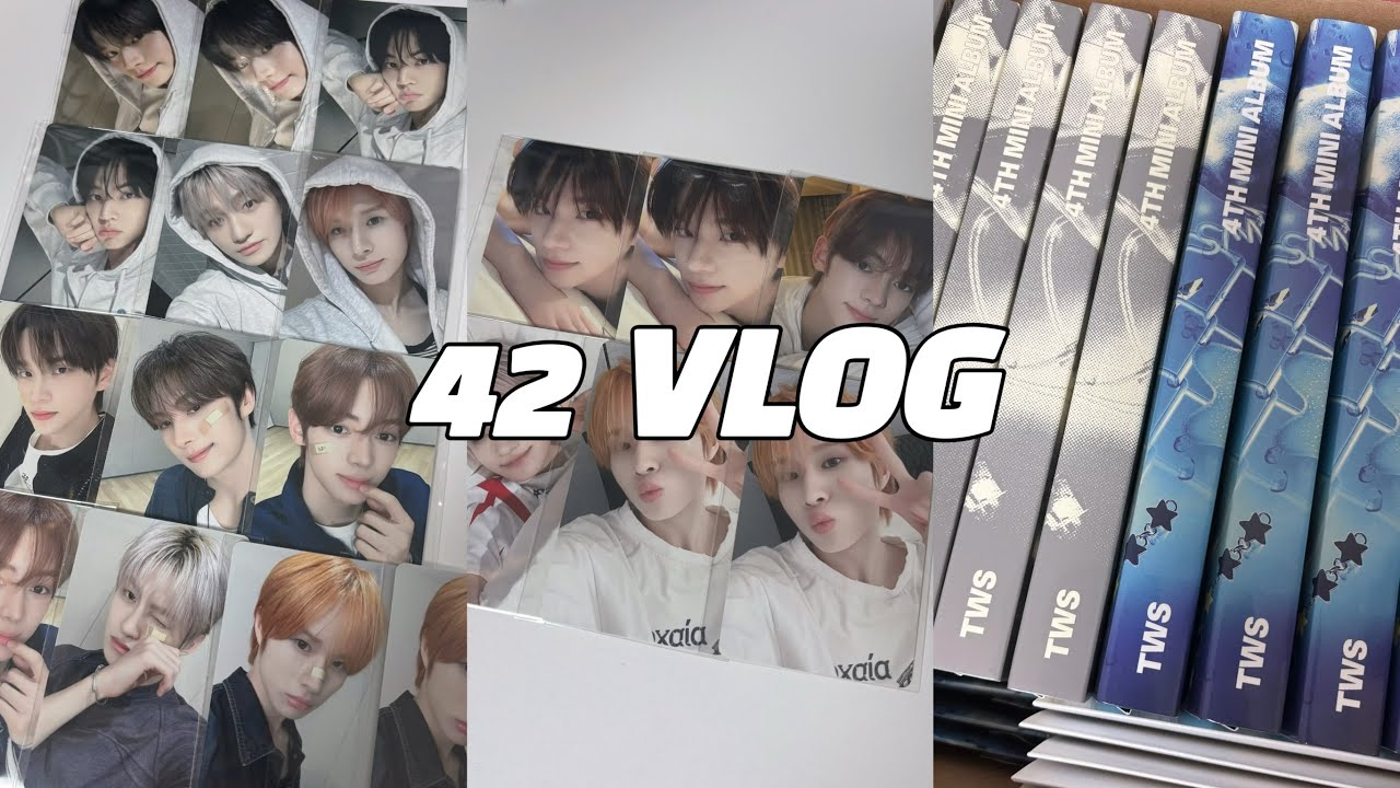 [ 42 VLOG ] 망해버린 투어스 앨범깡.. • TWS • 앨범깡 • play hard • 쇼케이스 • 컴백 • 라이브 • 특전 • 덕질로그 • 42로그 • 42브이로그