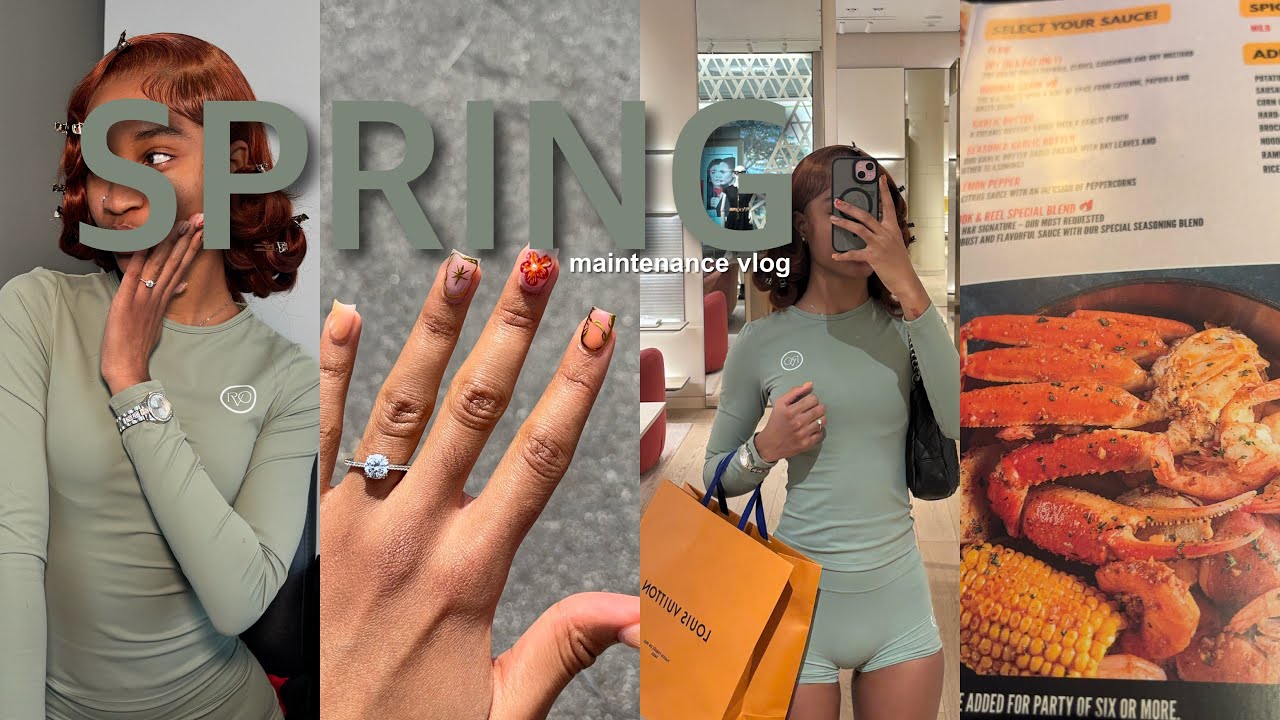 MAINTENANCE VLOG ♡ || nails,hair,shopping + more