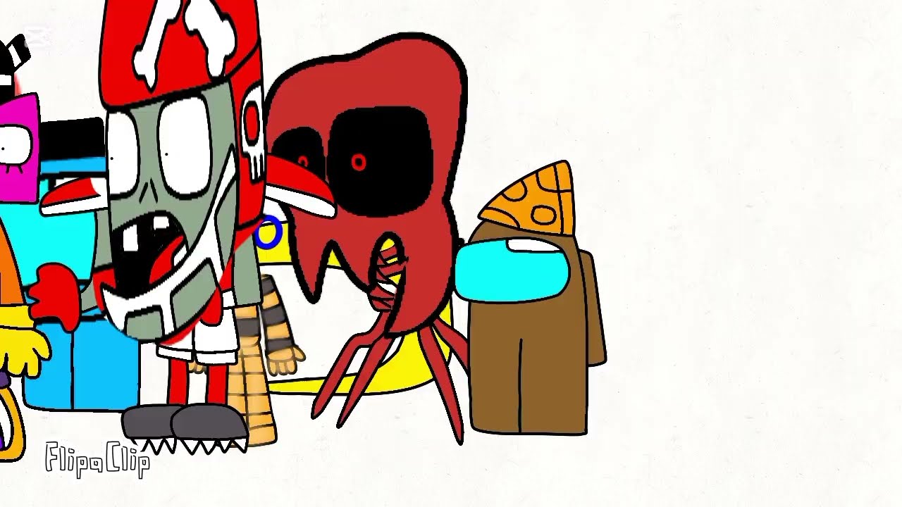 Un among us pac man zombi deportista luigi y los demás gritando aaaaaaaah (cortos animados)