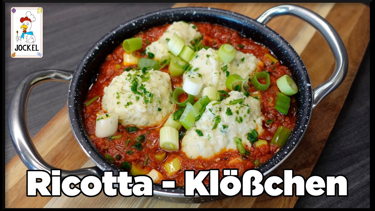 Ricotta - Klößchen in Tomatensoße / leichtes und schnelles Rezept zum selber machen