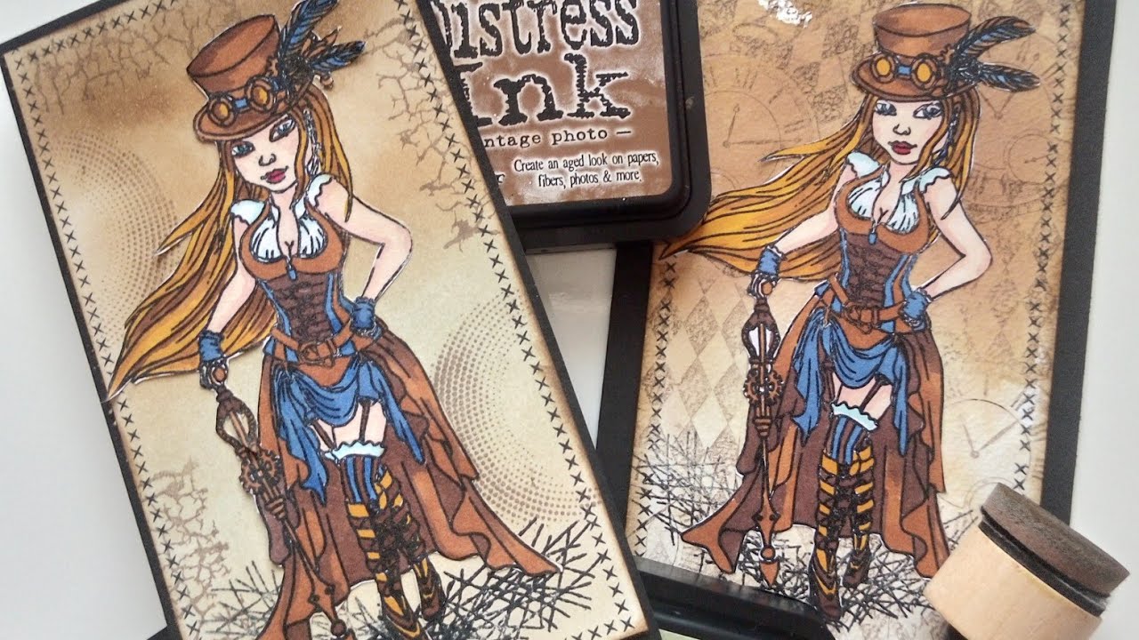 TUTO : DITRESS INK fonds de cartes (techniques)