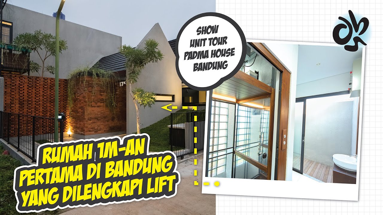 Hunian 1M-an PERTAMA DI BANDUNG yang DILENGKAPI LIFT - Padma House Bandung Show Unit Tour