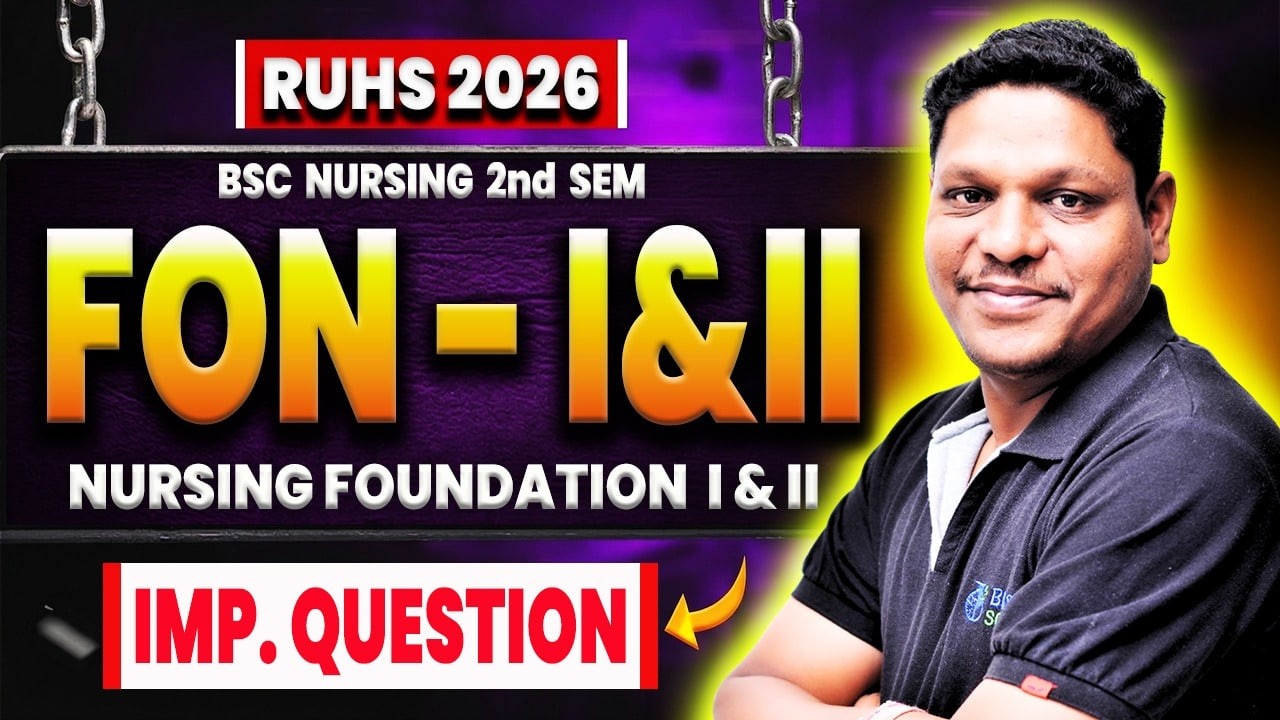 FON-I & II me Supplementary ka darr khatam! 🔥 Important Questions | RUHS 2nd Sem 2026