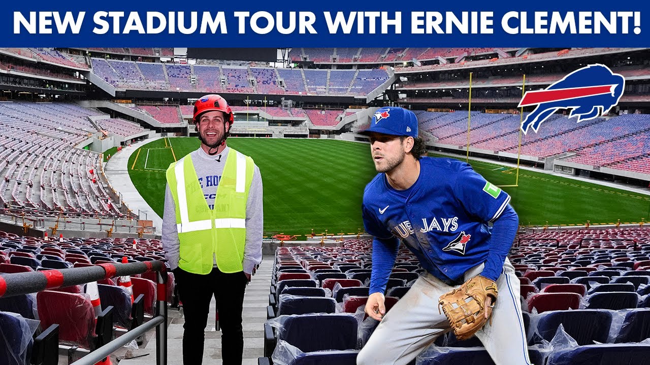 New Highmark Stadium Tour With @bluejays Player, Lifelong Bills Fan Ernie Clement! | Buffalo Bills