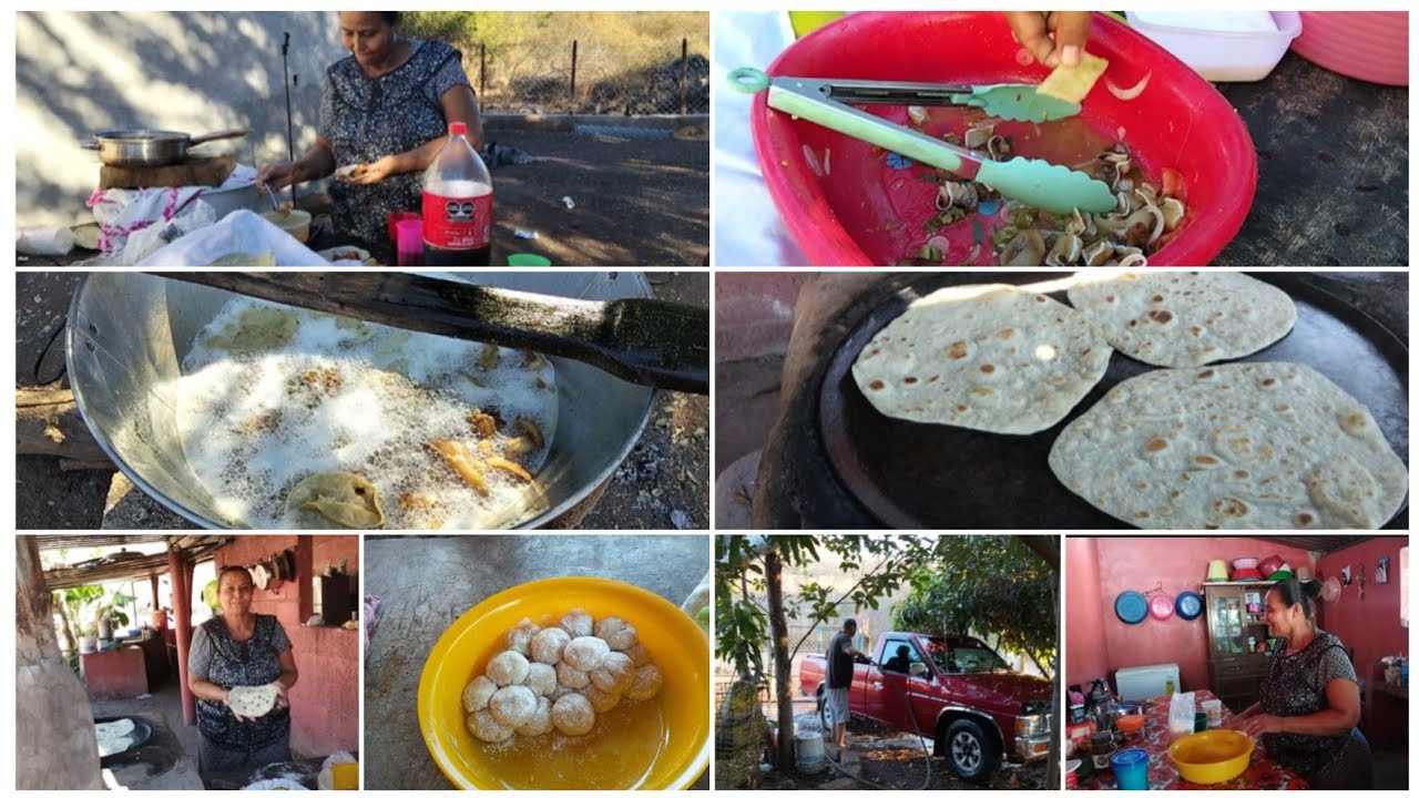 Haciendo tortillas de harina 😋# unas carnitas de puerco 