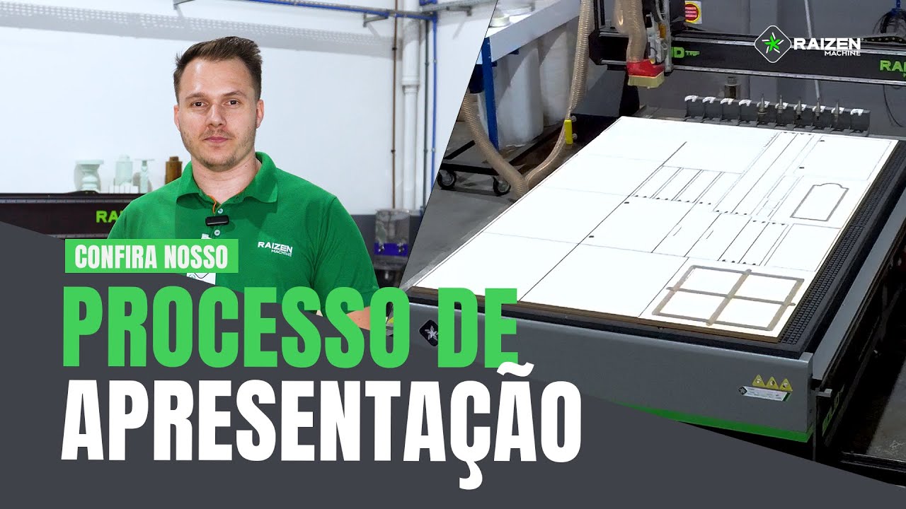 CONFIRA NOSSO PROCESSO DE APRESENTAÇÃO DE UM EQUIPAMENTO PARA MARCENARIA 💚🚀