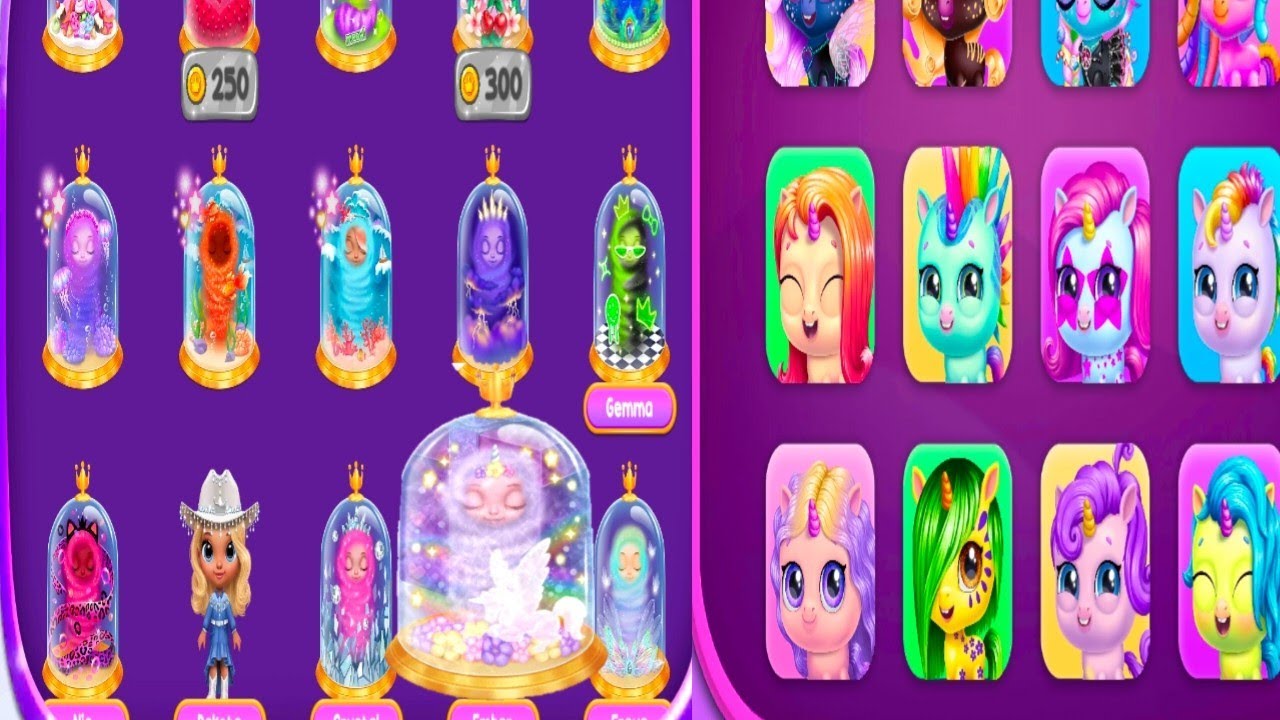 princess enchanted castle ( Vs ) kpopsies hatch baby unicorns games