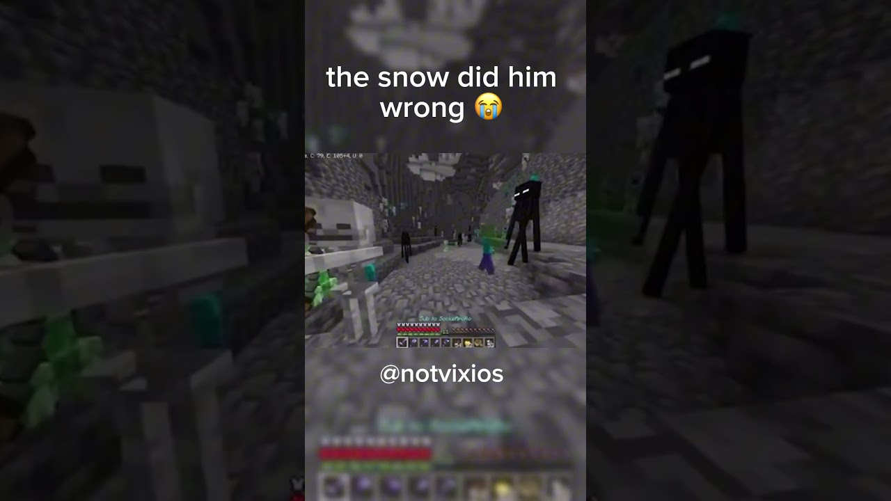 can&rsquo;t trust snow these days 💀 #minecraft #minecraftshorts #funny