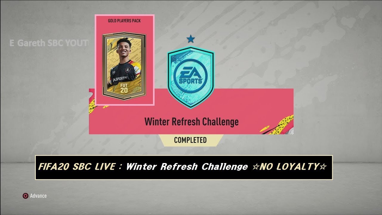 FIFA20 SBC LIVE : Winter Refresh Challenge ☆NO LOYALTY☆