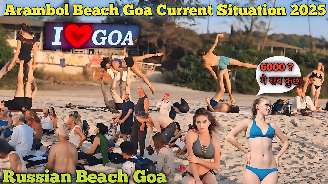 Discover ARAMBOL Beach, Goa's Hidden Gem!🥰Arambol Beach Goa | North Goa | Russian Beach | Goa 2025