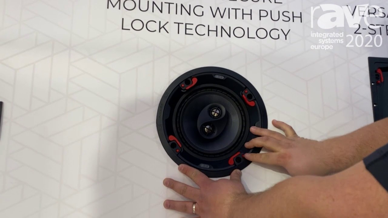 ISE 2020: SnapAV Demos Signature by Episode Speakers with Mounting and Push Lock Technology