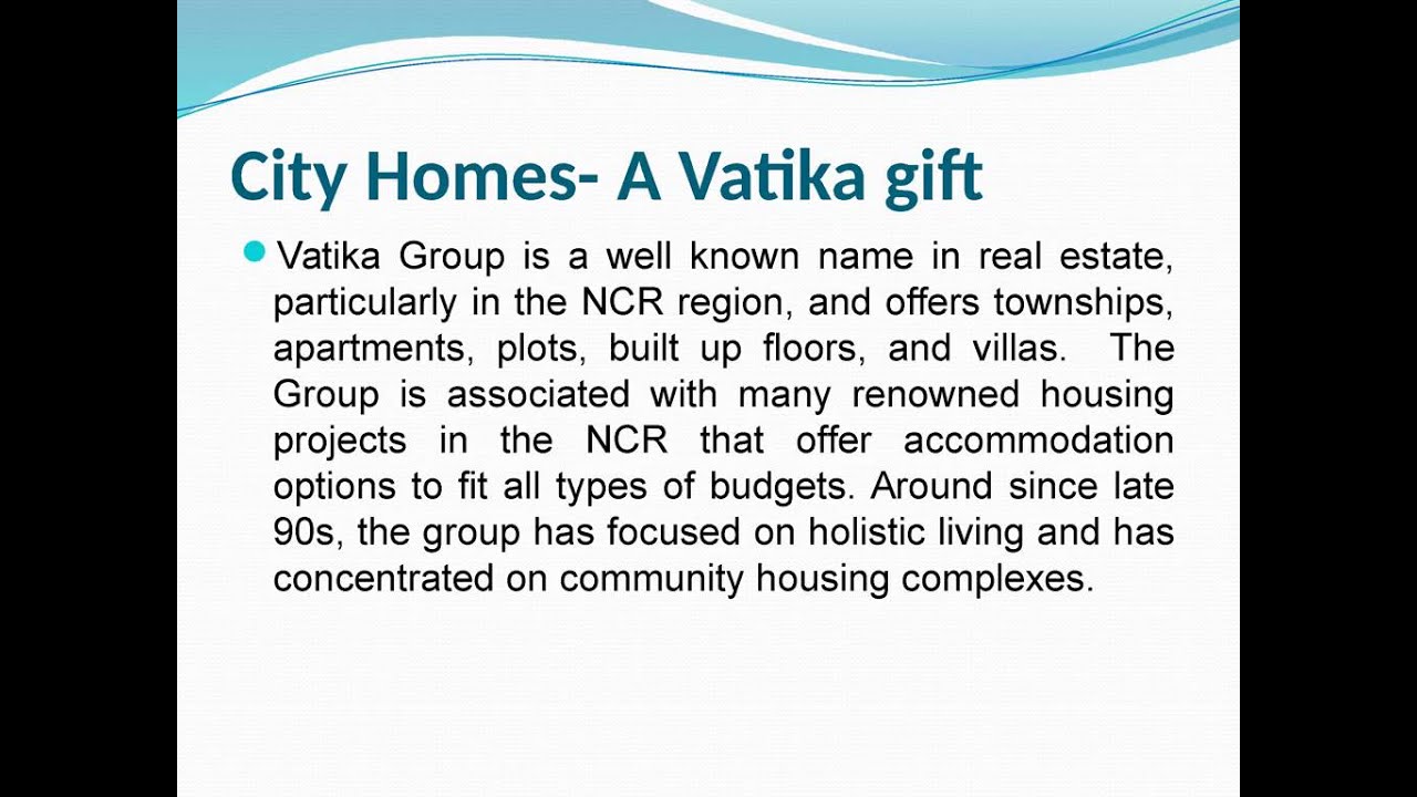 Vatika City Homes -  BookMyHouse.Com