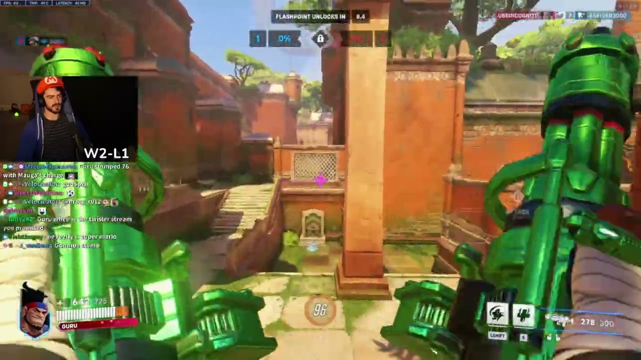 Overwatch 2 Rank 1 Tank Player GURU Destroys Whole Enemy Team As Mauga
