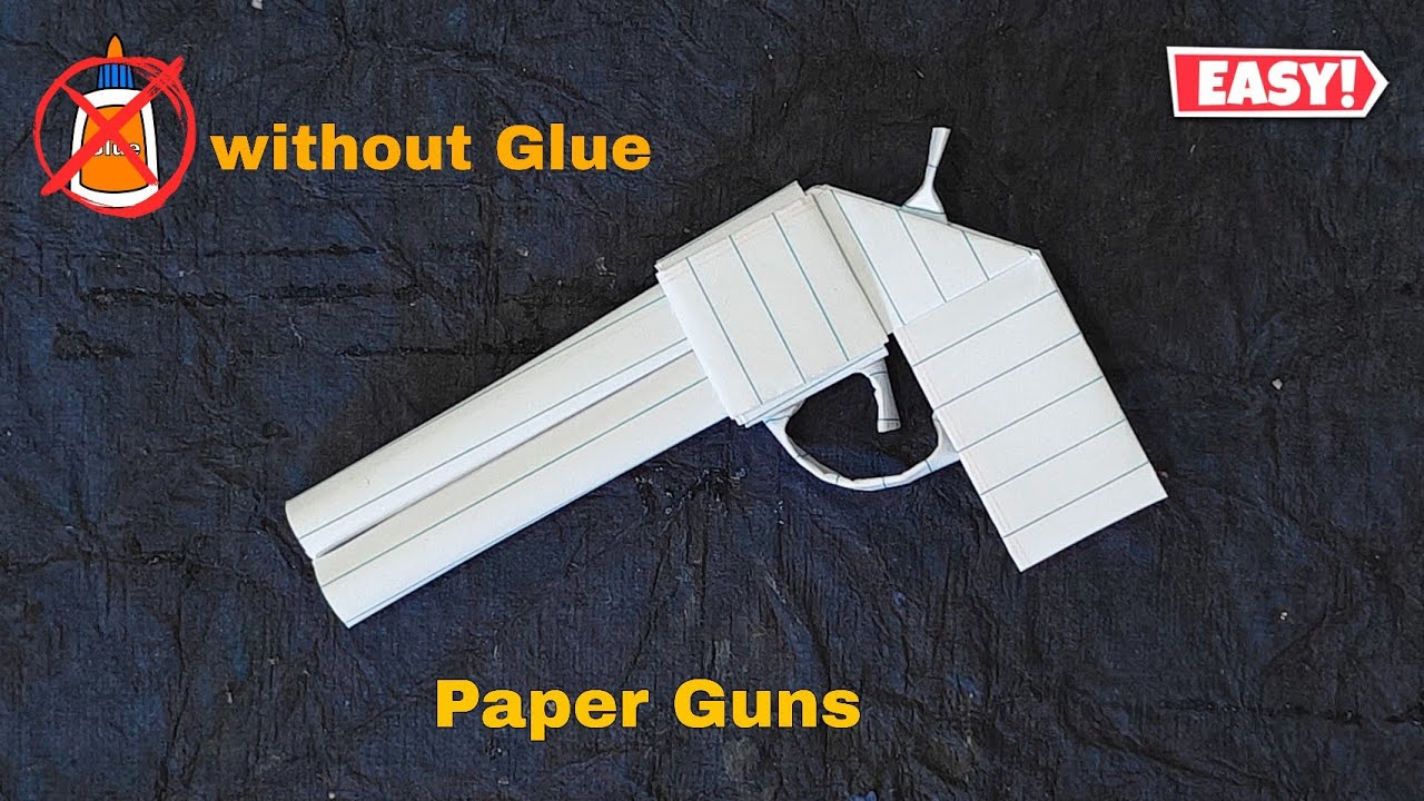 How to Make an Easy Paper Gun Without Glue | Amazing DIY Paper Gun Tutorial