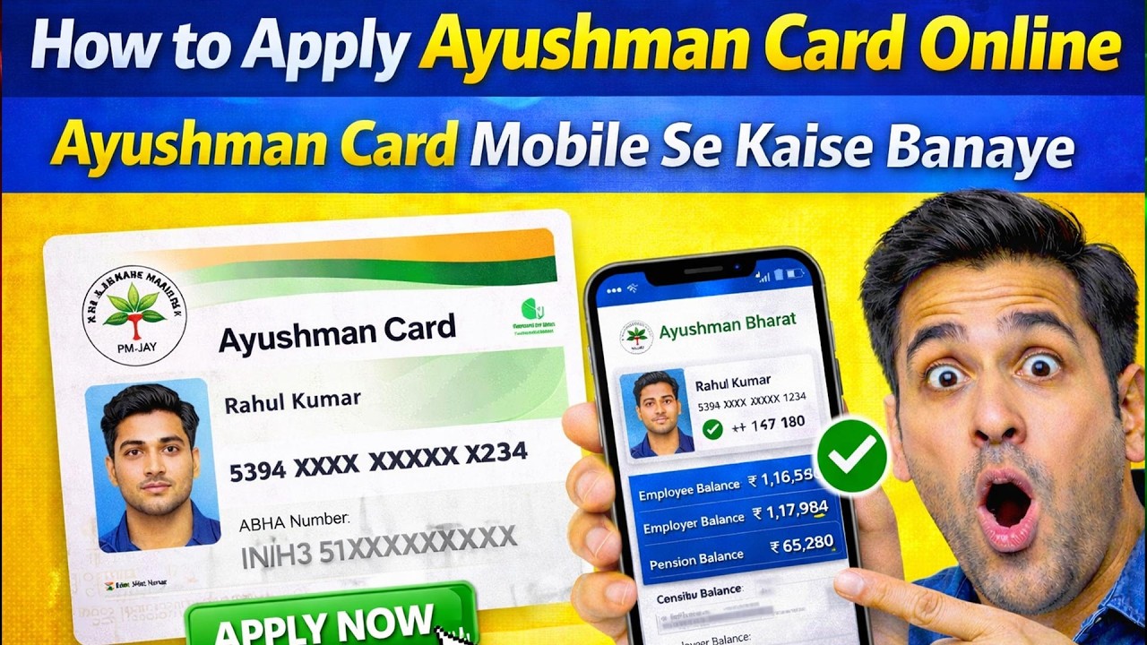 Ayushman card kaise banaye | how to apply Ayushman card online -Ayushman card mobile se kaise banaye