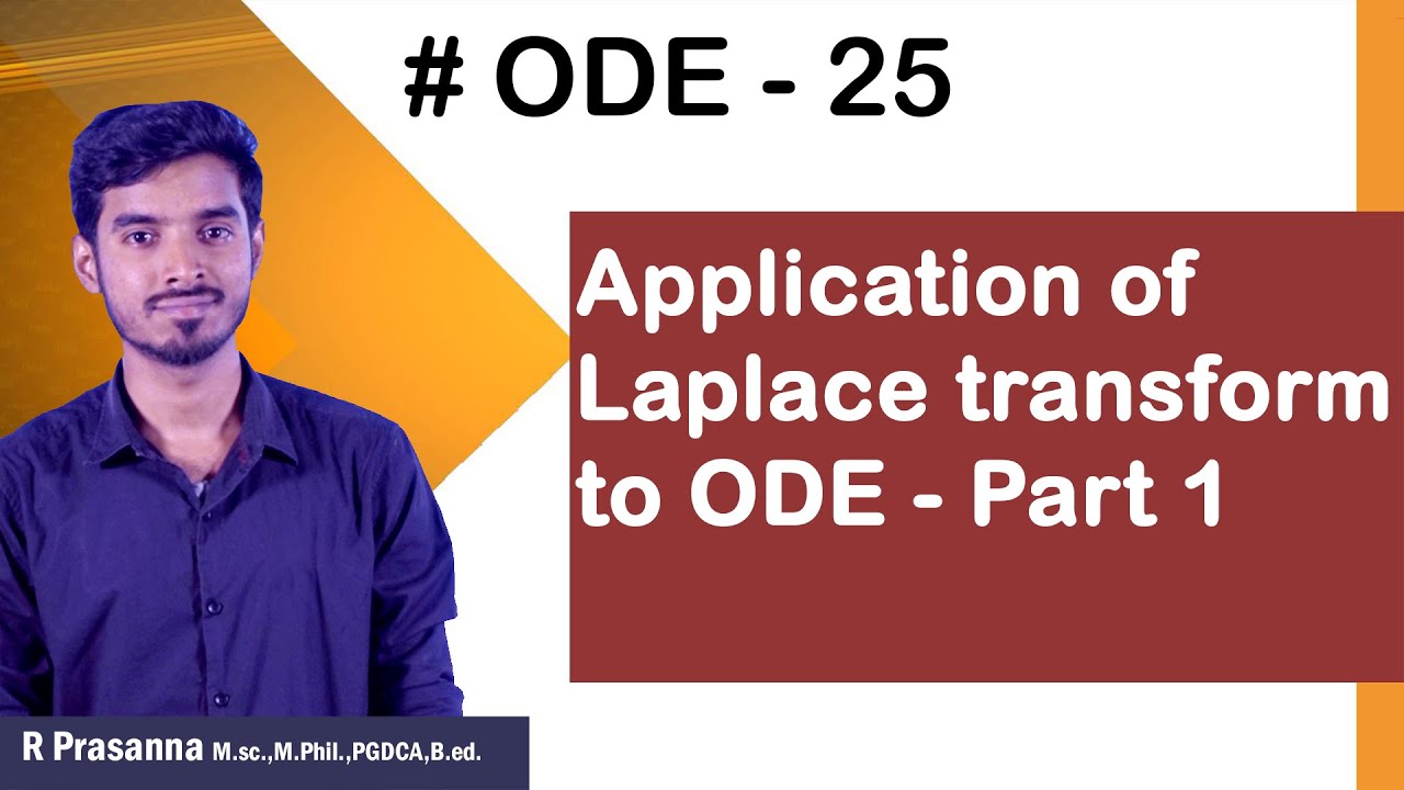 ODE 25- Application of Laplace transform for ODE #ias  #upscoptional