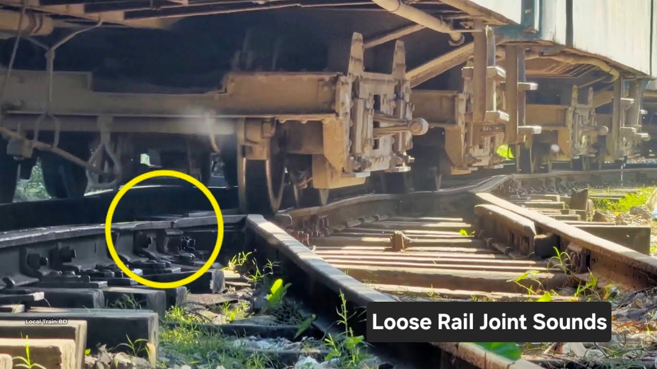 Loose and Wavey Rail Lines, Joints & Switches. #railway #train #wheels 