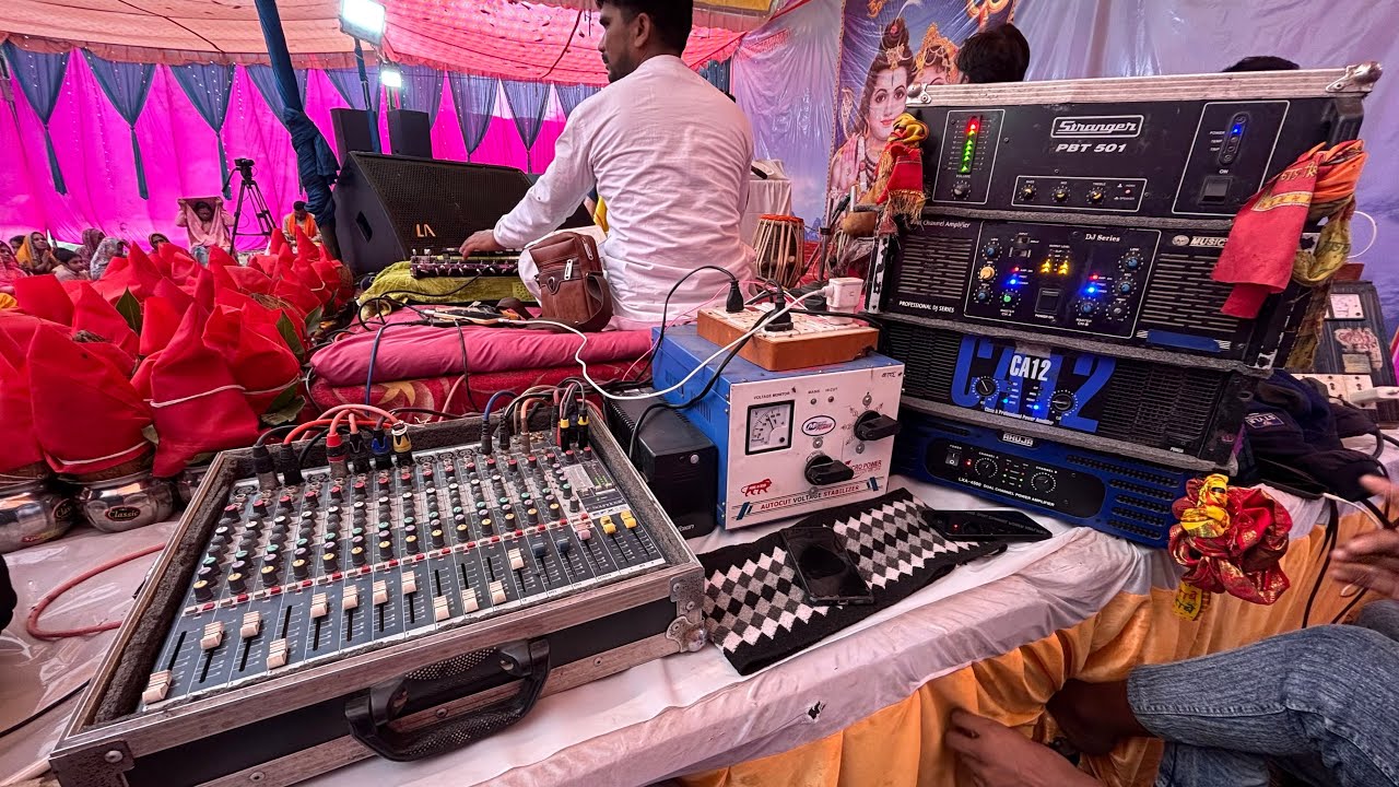 bhagwat katah me mixer and mic setting // soundcraft EFX 12 mixer mic setting 