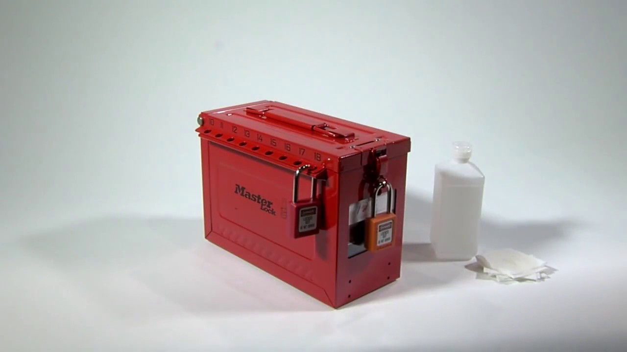 Lockout-tagout-shop - Master Lock&nbsp;group&nbsp;lock&nbsp;box&nbsp;with&nbsp;window