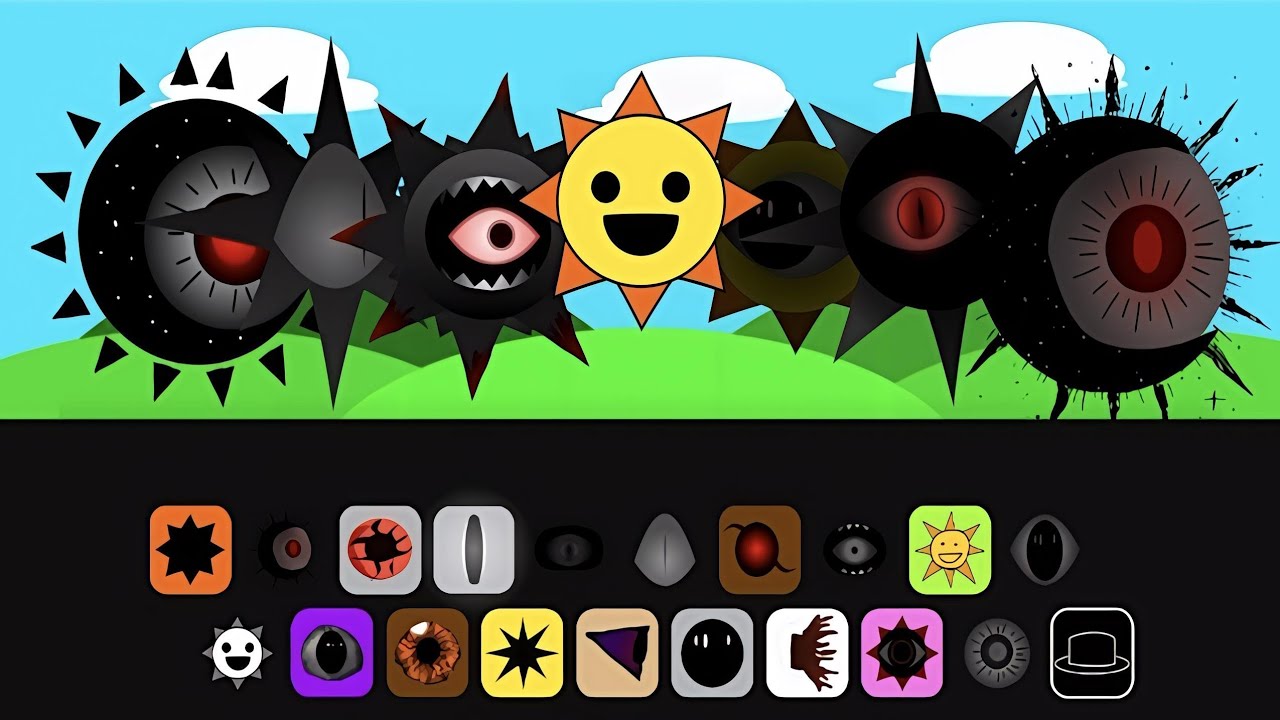 Sprunki but mr sun's mod Normal And Horror 