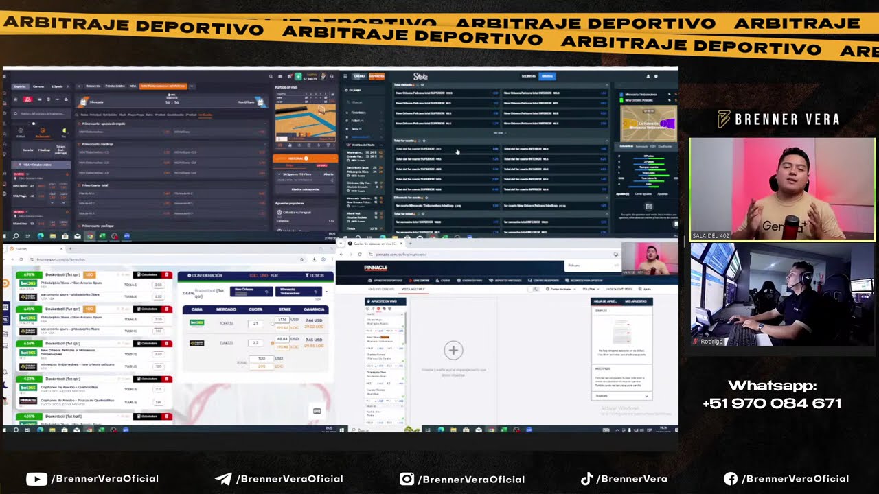 🔴 ENTRENAMIENTO de ARBITRAJE DEPORTIVO con SUREBETS en VIVO