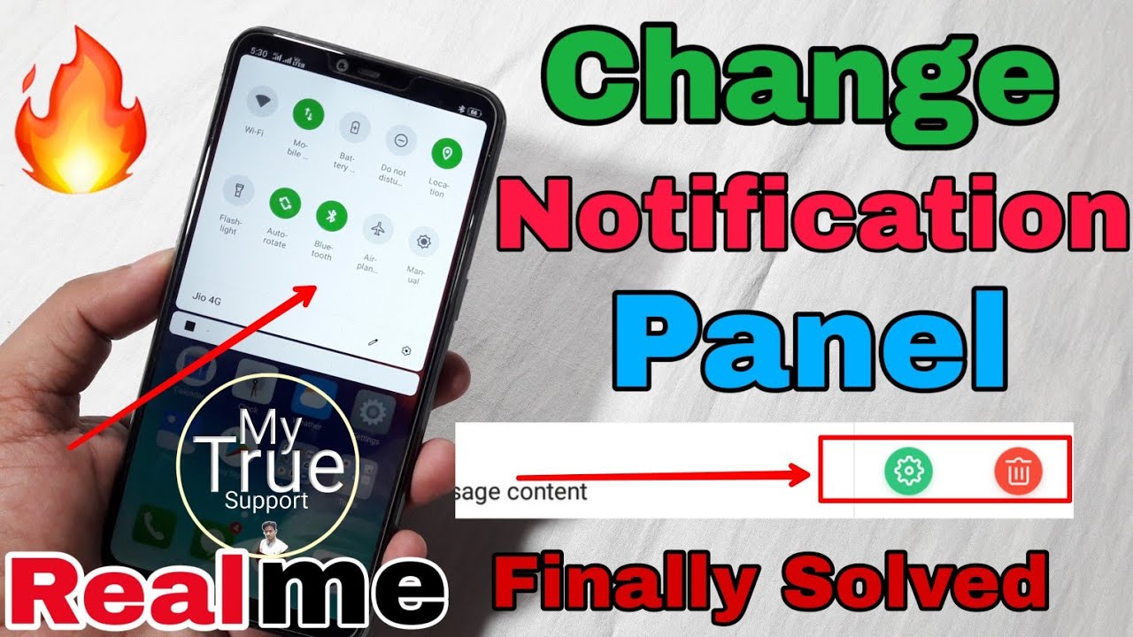[Hindi] How to change Notification Panel in Realme 2/ 2 Pro | All Realme | Notification Remove slide