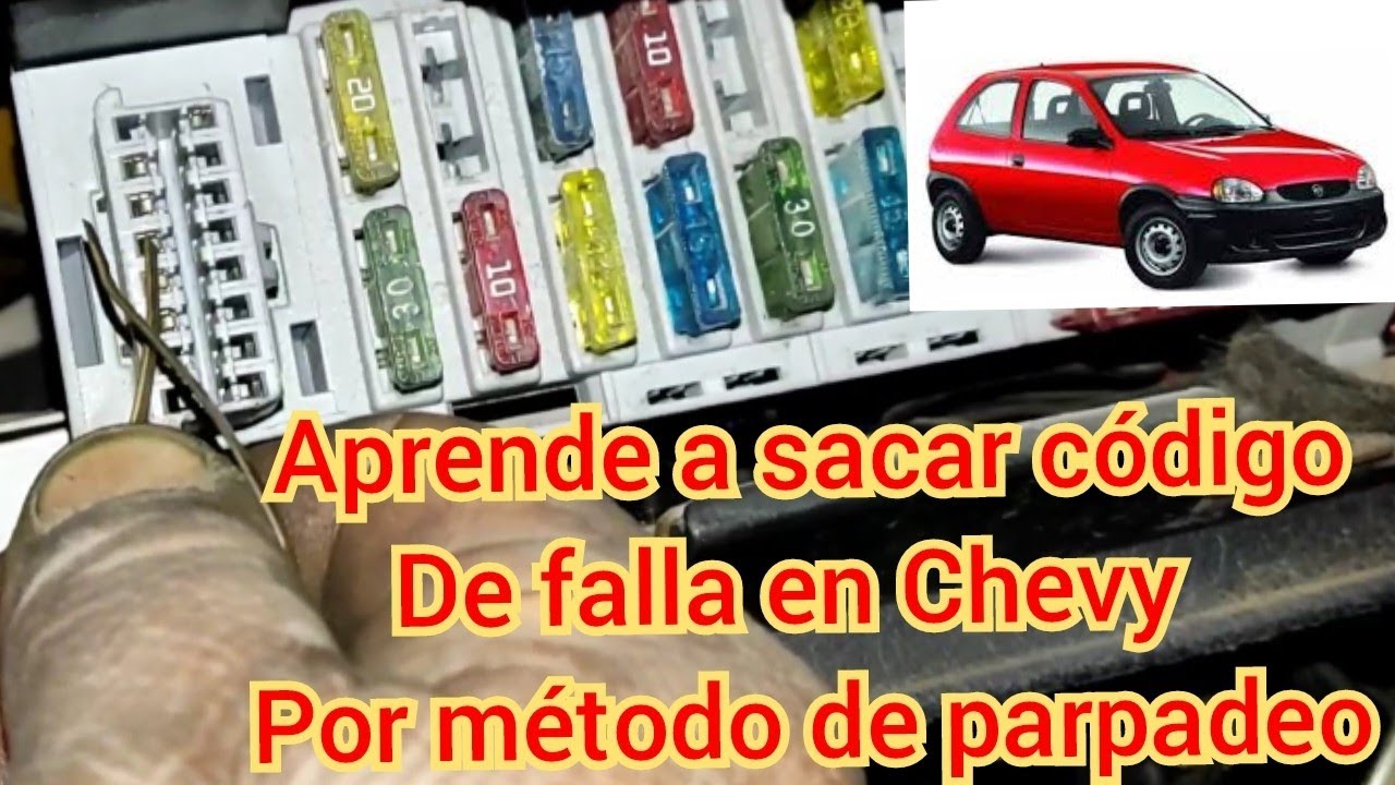 Aprende a sacar códigos de falla en Chevy 1.4-1.6 en modelos viejos.