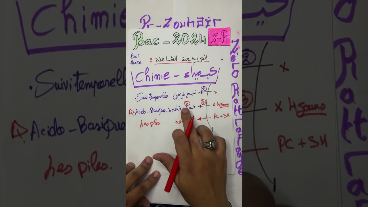 الحصة 1 : الإستعداد الوطني 🚨 مراجعة الكيمياء 🔥 حمض - قاعدة / Bac 2024 la chimie acide base