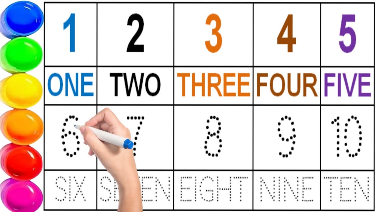 Spelling the numbers 0-10 ! Write the numbers and their number names ! Spell and write the number !