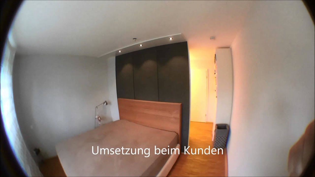 begehbarer Cabinet Kleiderschrank als Raumteiler in einem Schlafzimmer von DÖRR in Mannheim