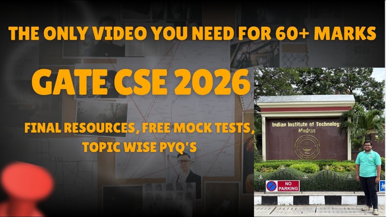 GATE CSE 2026 || Final Preparation Resources || Target 60+ || Telugu