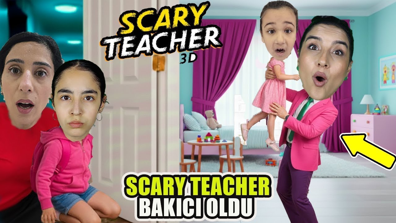KÖTÜ BAKICI SCARY TEACHER BEBEK BAKIYOR ‼️ ESRA VE İLKİM BAKICIYI TAKİP EDİYOR