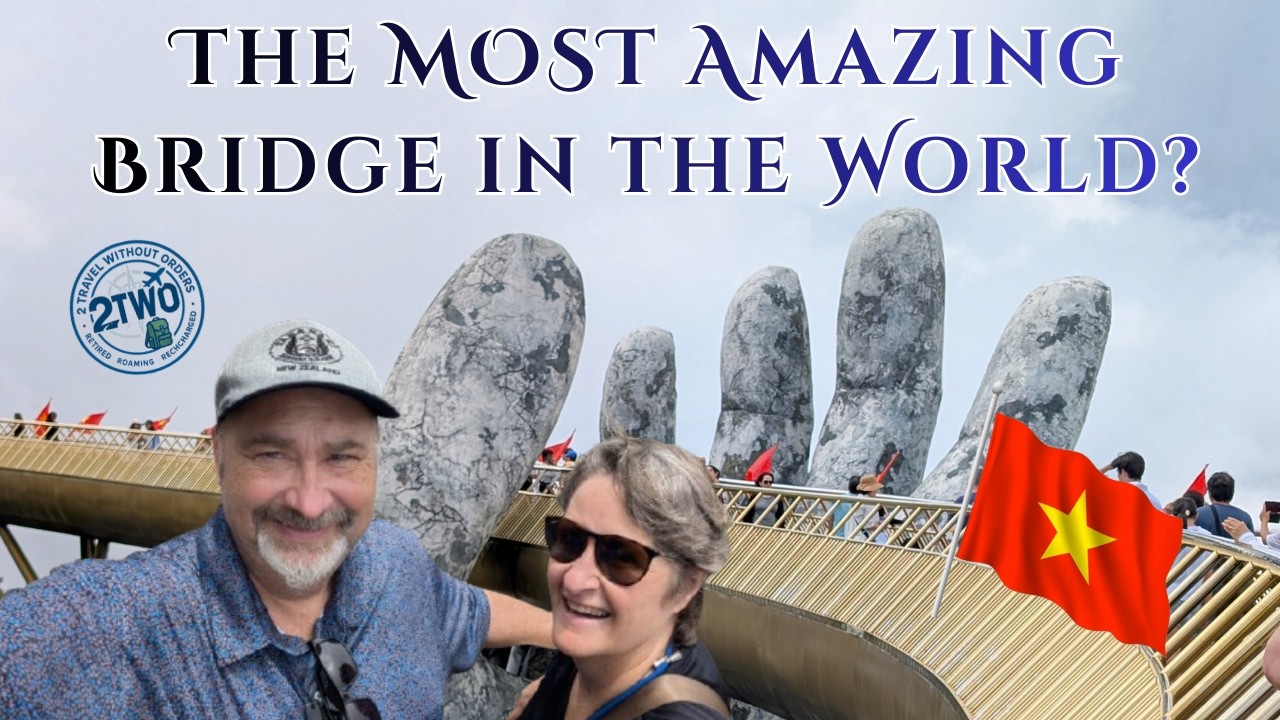 Walking in the clouds at Vietnam's Golden Bridge, Ba Na Hill, Da Nang!