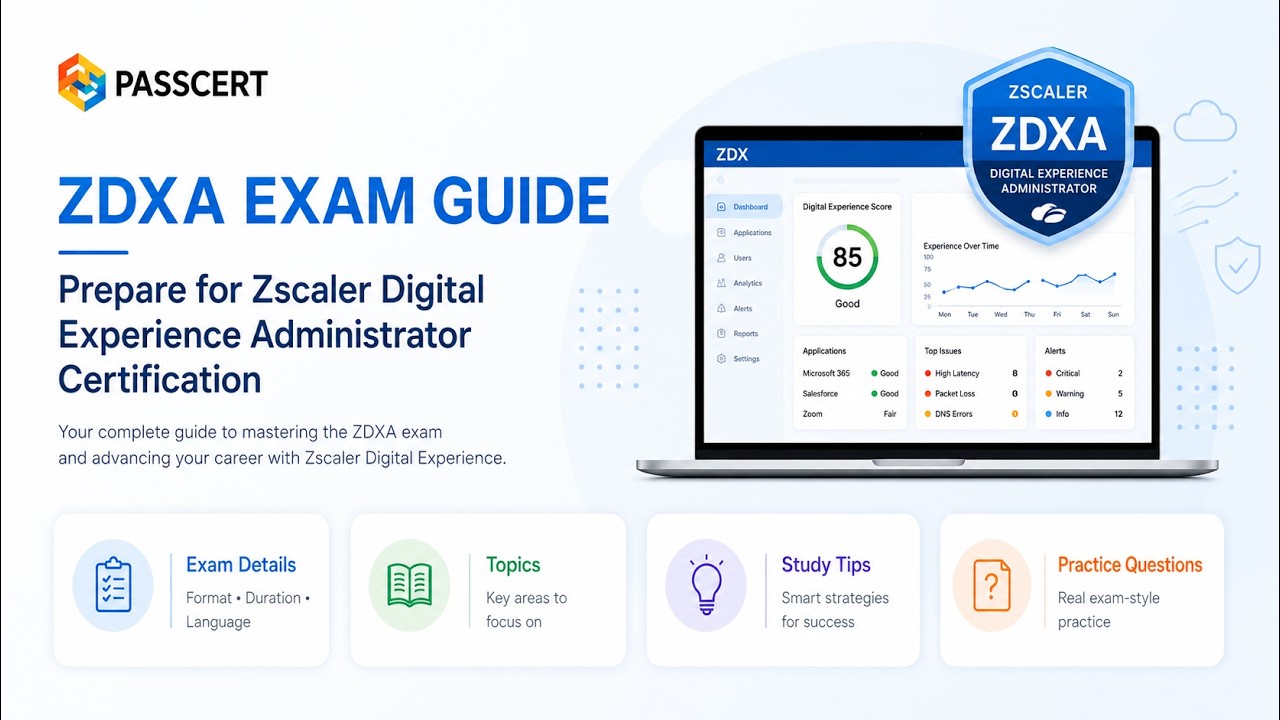 ZDXA Exam Guide: Prepare for Zscaler Digital Experience Administrator Certification