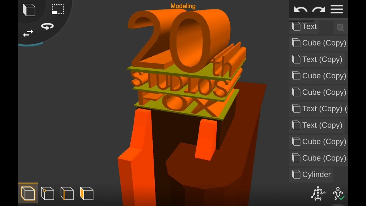 Making 20th studios fox logo Prisma3d ( I am back)