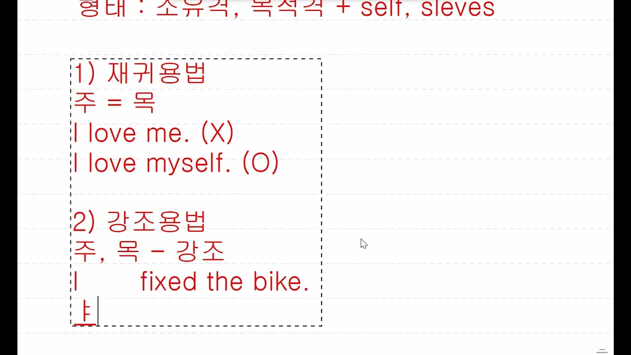 재귀대명사