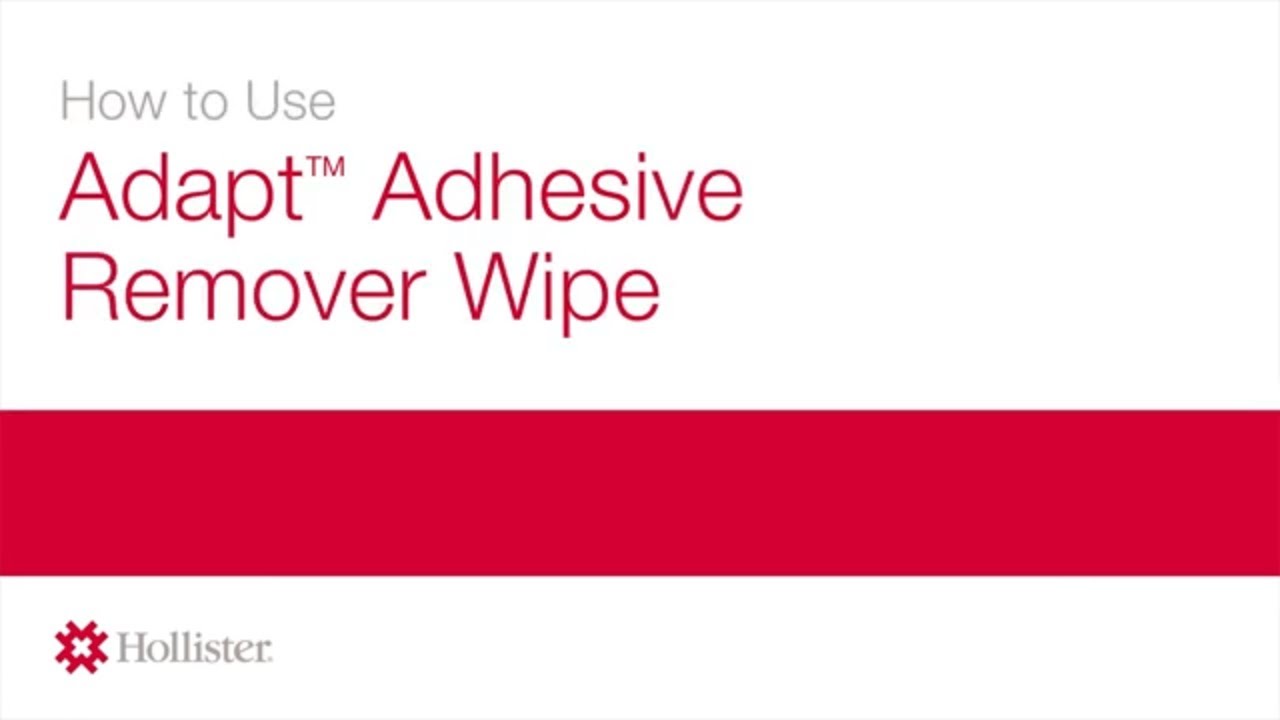 How to use Adapt™ Adhesive Remover Wipe | Hollister