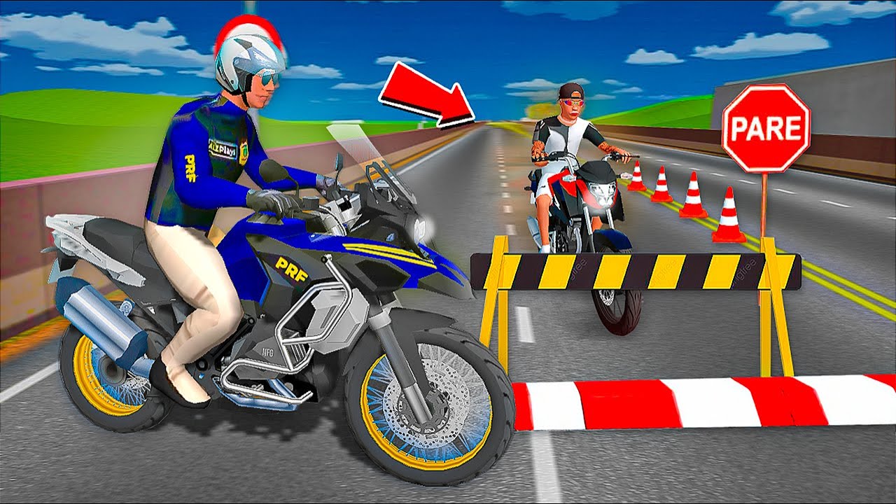 PASÉ 24 HORAS COMO POLICÍA EN MOTO WHEELIE 3D 🚨