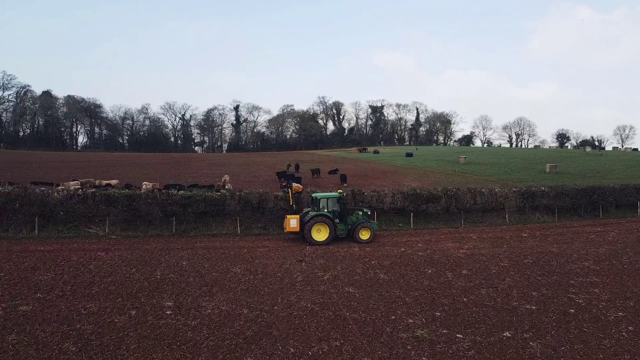John Deere 6125m and McConnell PA5455 hedge trimming