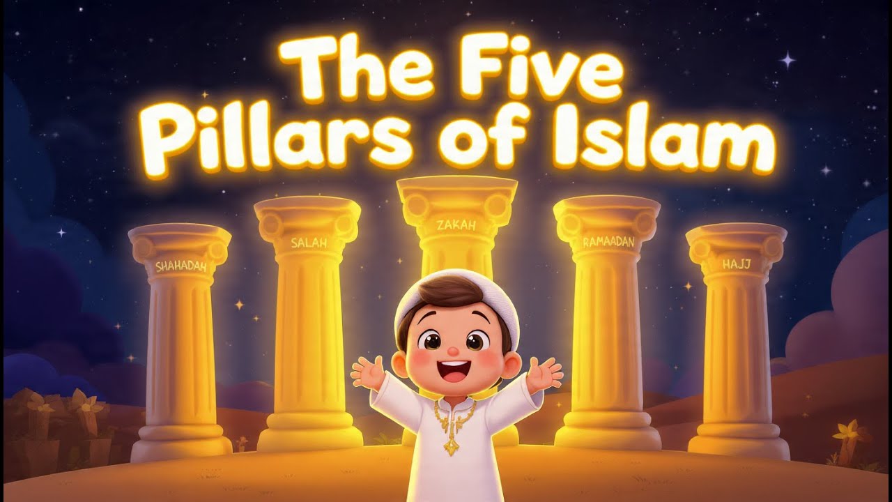 Learn the Five Pillars of Islam 🌙 | Fun & Easy Kids Rhyme