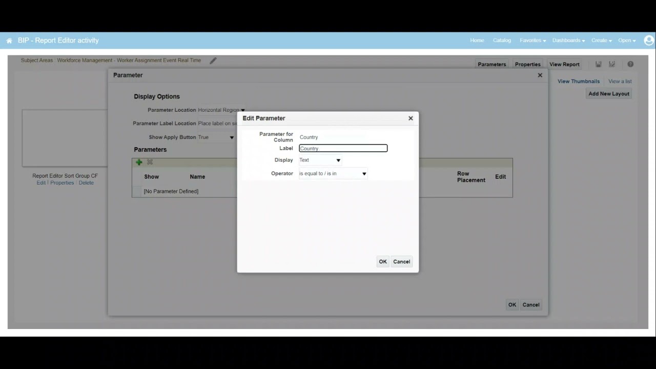 Part 8 -  How to add Parameters in BIP - Business Intelligence Publisher (Oracle HCM Cloud)