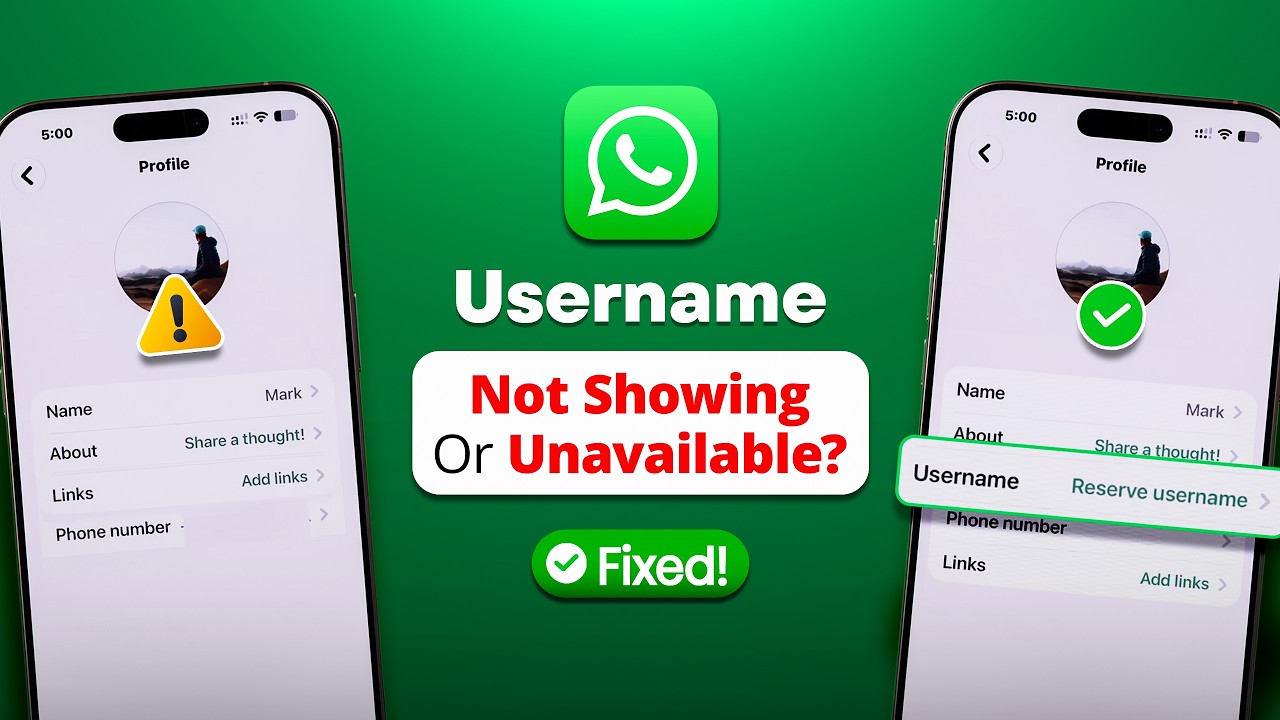 WhatsApp Username Not Showing or Unavailable? How to Fix!